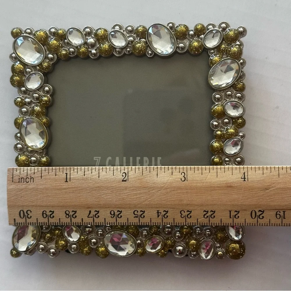 Z Gallerie Jewel-Embellished Frame in Silver and Gold - Picture 5 of 6
